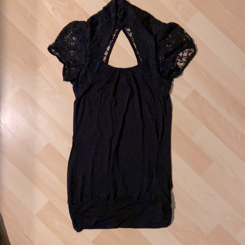 Black lace top